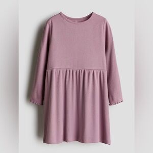 NWT- Ribbed Jersey Dress in Dusty Pink